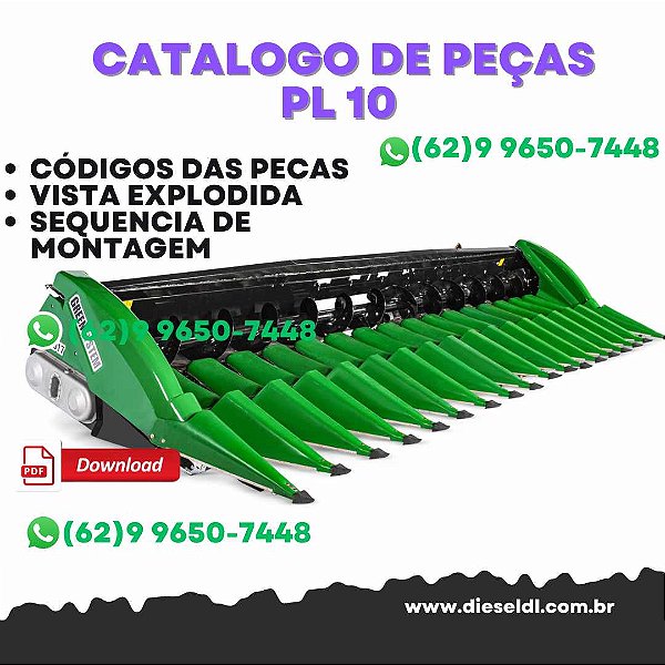CATÁLOGO DE PEÇAS  PLATAFORMA DE MILHO GREENSYSTEM  PI10