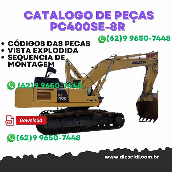 CATÁLOGO DE PEÇAS  ESCAVADEIRA PC400SE-8R / PC400LCSE-8R KOMATSU