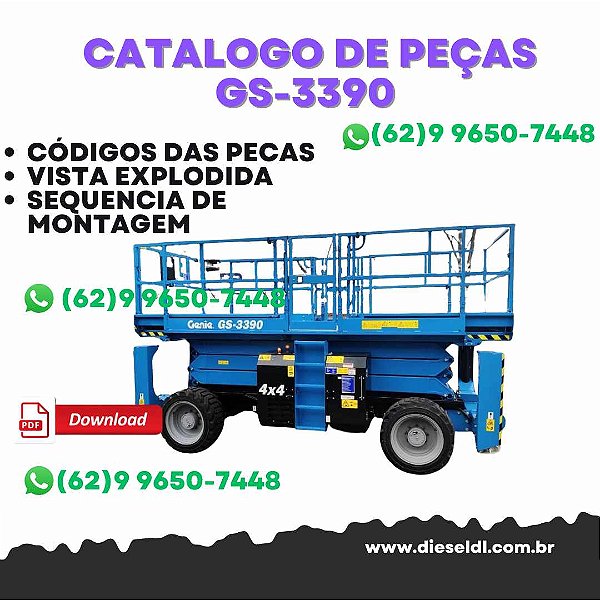 CATÁLOGO DE PEÇAS PLATAFORMA ELEVATÓRIA GS-3390 / GS-4390 / GS-5390  GENIE