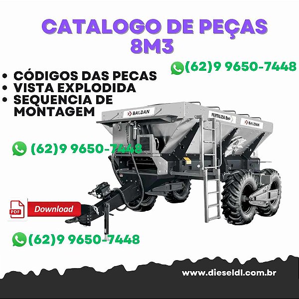 CATÁLOGO DE PEÇAS  FERTILIZA 8M3   BALDAN