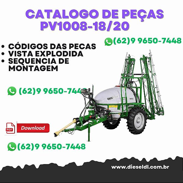 CATÁLOGO DE PEÇAS  PULVERIZADOR PV1008-18/20 GREENSYSTEM