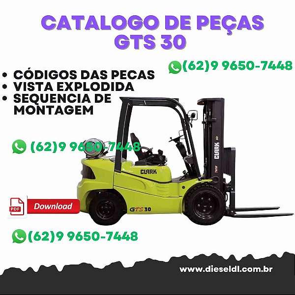 CATÁLOGO DE PEÇAS  EMPILHADEIRA GTS 20/25/30/33L (MMC PSI) CLARK