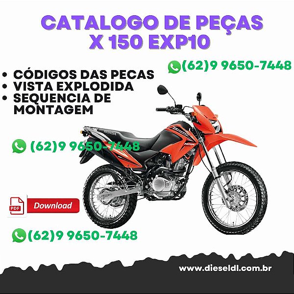CATÁLOGO DE PEÇAS X 150 EXP10  SHINERAY