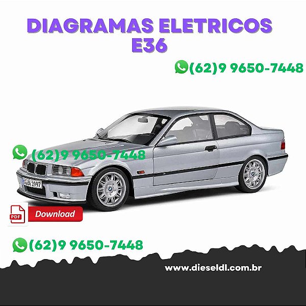 DIAGRAMAS ELETRICOS BMW  E36, 318IS/C, 321I/C, 328I/C, M3/C - 1998386