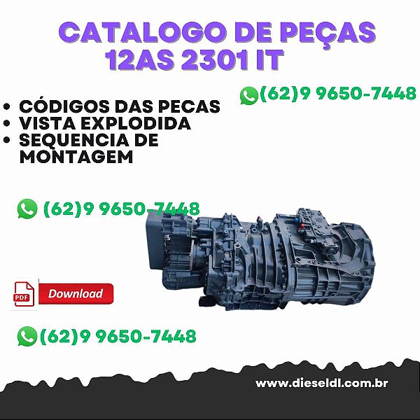 CATÁLOGO DE PEÇAS TRANSMISSÃO 12 AS 2301 IT  ZF
