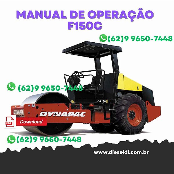 MANUAL DE OPERAÇÃO PAVIMENTADORA F150C DYNAPAC