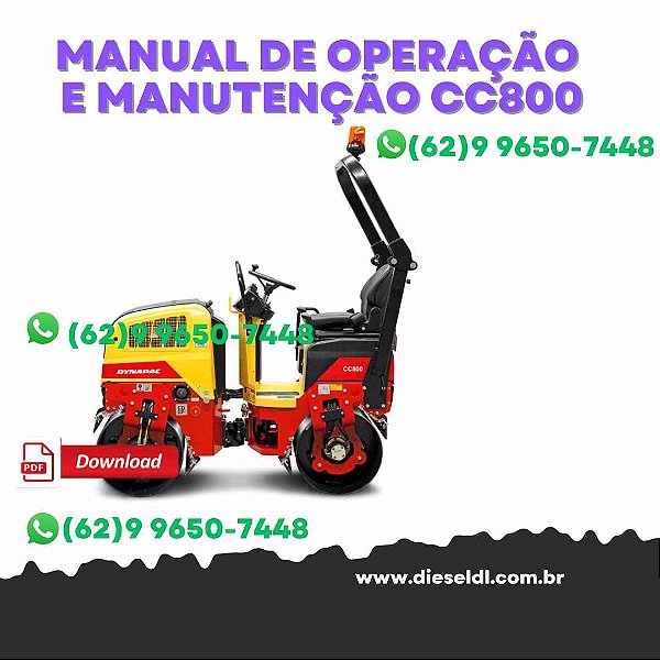 MANUAL DE OPERAÇÃO E MANUTENÇÃO ROLO VIBRATÓRIO CC800/900/1000   DYNAPAC