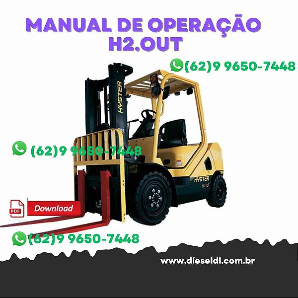 MANUAL DE OPERAÇÃO  EMPILHADEIRA H2.0UT - H2.5UT (A3C1) HYSTER