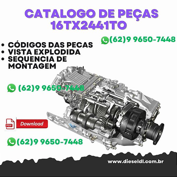 CATÁLOGO DE PEÇAS TRANSMISSÃO  16TX2441 TO  ZF