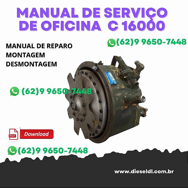 MANUAL DE SERVIÇO DE OFICINA TORQUE CONVERSOR C 16000 CLARK