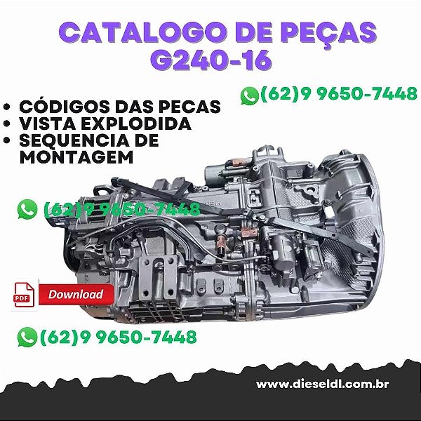CATÁLOGO DE PEÇAS TRANSMISSÃO  G125-16 A G240-16 MERCEDES