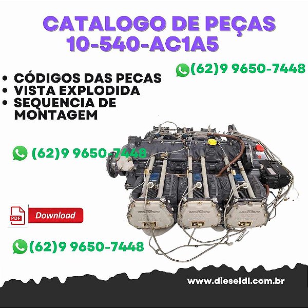 CATÁLOGO DE PEÇAS  MOTOR IO-540-AC1A5 LYCOMING