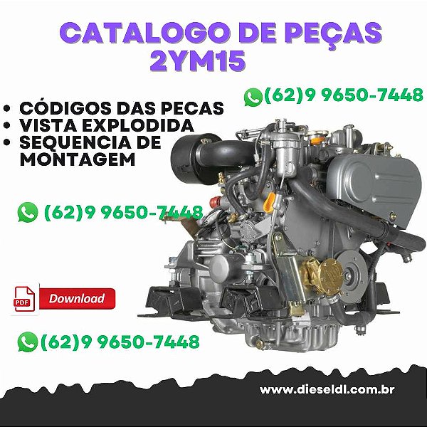 CATÁLOGO DE PEÇAS  MOTOR DIESEL 2YM15  2004 YANMAR