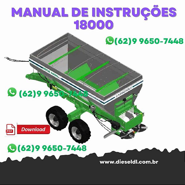 MANUAL DE INSTRUÇÕES DISTRIBUIDOR DE CALCÁRIO  HULK 18000