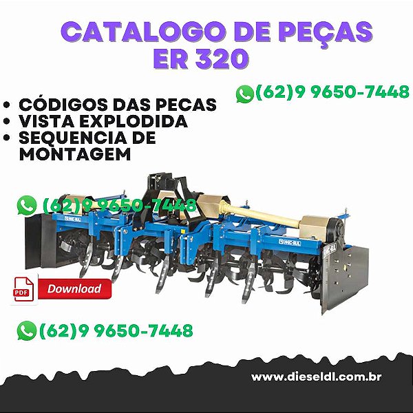 CATÁLOGO DE PEÇAS  ENXADA ROTATIVA   ER 320 CMVR, ER 330 CMVR, ER 380 CMVR MEC-RUL
