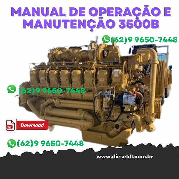 MANUAL DE OPERAÇÃO E MANUTENÇÃO MOTOR 3500B SERIES II - 3500C  CATERPILLAR