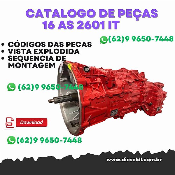 CATÁLOGO DE PEÇAS TRANSMISSÃO  16 AS 2601 IT  ZF
