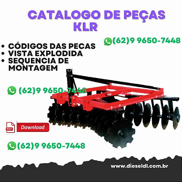 CATÁLOGO DE PEÇAS GRADE ARADORA KLR GAC