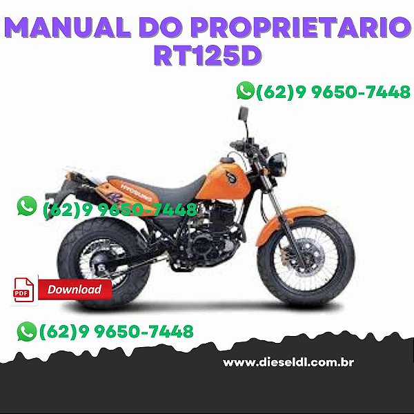 MANUAL DO PROPRIETARIO HYOSUNG  RT125D  2007