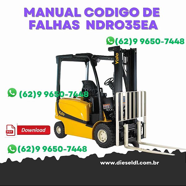 MANUAL CODIGO DE FALHAS  EMPILHADEIRA NDR035EA, NR045EA (C861) YALE