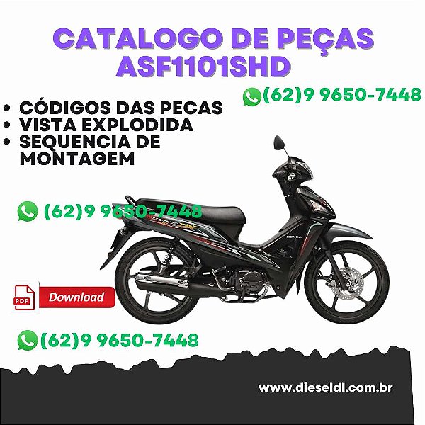 CATÁLOGO DE PEÇAS AFS1101SHD - AFS1101SHE HONDA