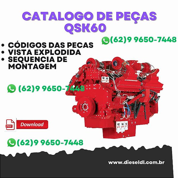 CATÁLOGO DE PEÇAS  MOTOR QSK60 CM500 CUMMINS