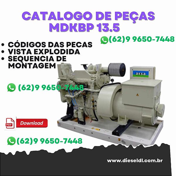 CATÁLOGO DE PEÇAS MOTOR MDKBP, MDKBR, MDKBS