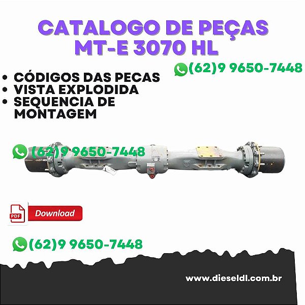 CATÁLOGO DE PEÇAS EIXO ZF MT-E 3070 HL