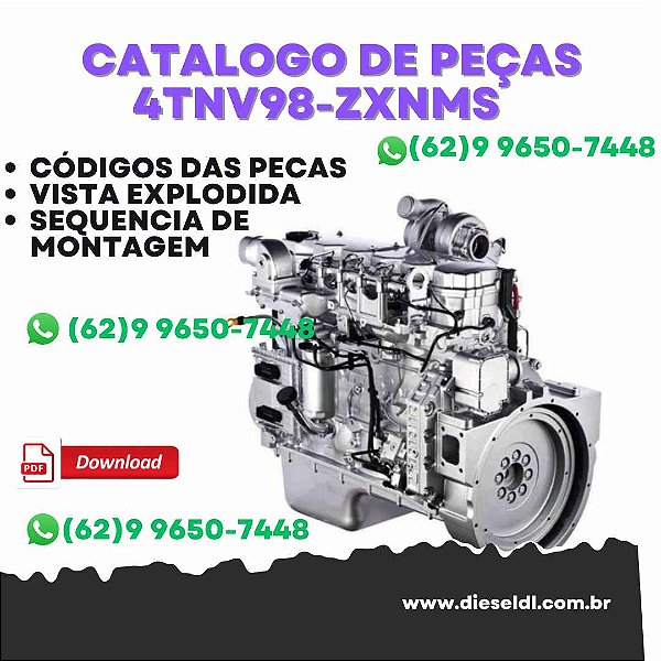 CATÁLOGO DE PEÇAS  MOTOR 4TNV98T-ZNTBL, 4TNV98T-ZXNMS  YANMAR