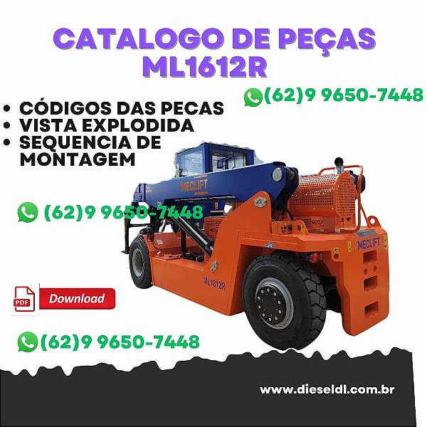 CATÁLOGO DE PEÇAS  EMPILHADEIRA ML1612R - 2010   MECLIFT
