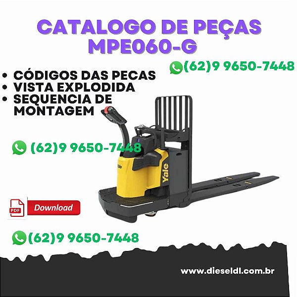 CATÁLOGO DE PEÇAS  TRANSPALETEIRA MPE060-G  (E896)   YALE