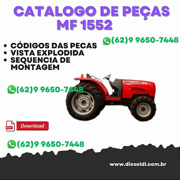 CATÁLOGO DE PEÇAS  MF 1552 COMPACT TRACTOR