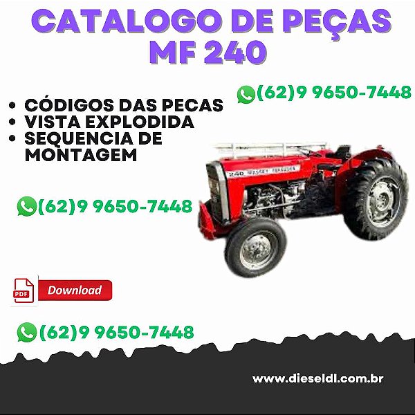 CATÁLOGO DE PEÇAS  MF 240 TRACTOR