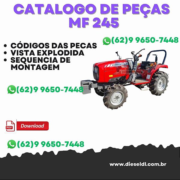 CATÁLOGO DE PEÇAS  MF 245 TRACTOR