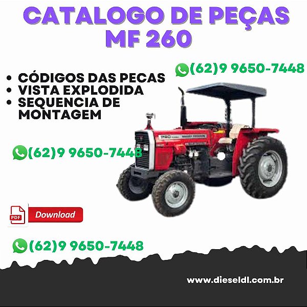 CATÁLOGO DE PEÇAS  MF 260 TRATOR