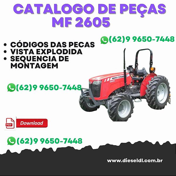 CATÁLOGO DE PEÇAS  MF 2605 TRATOR