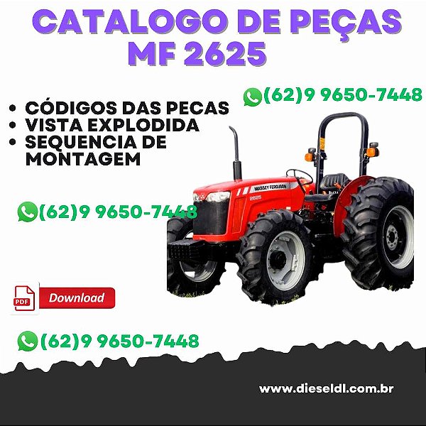 CATÁLOGO DE PEÇAS  MF 2625 TRACTOR