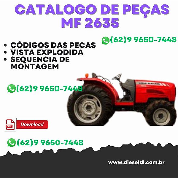CATÁLOGO DE PEÇAS  MF 2635 TRATOR
