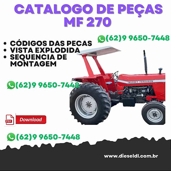 CATÁLOGO DE PEÇAS  MF 270 / 280 TRATORES