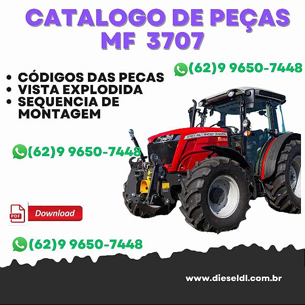CATÁLOGO DE PEÇAS  MF 3707 / 3708 / 3709 / 3710 TRACTORS