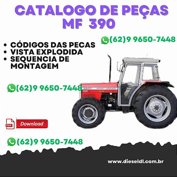 CATÁLOGO DE PEÇAS  MF 390 TRACTOR