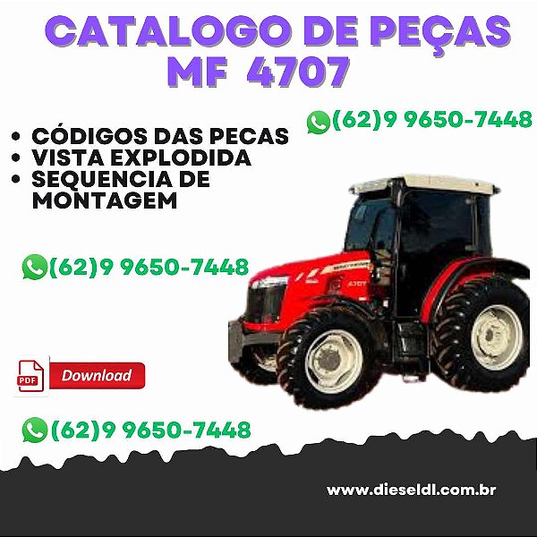 CATÁLOGO DE PEÇAS  MF 4707 TRATOR