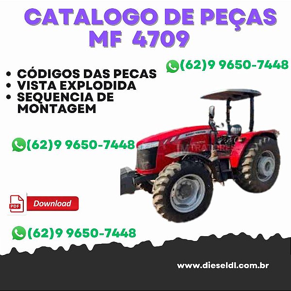 CATÁLOGO DE PEÇAS  MF 4709 TRATOR
