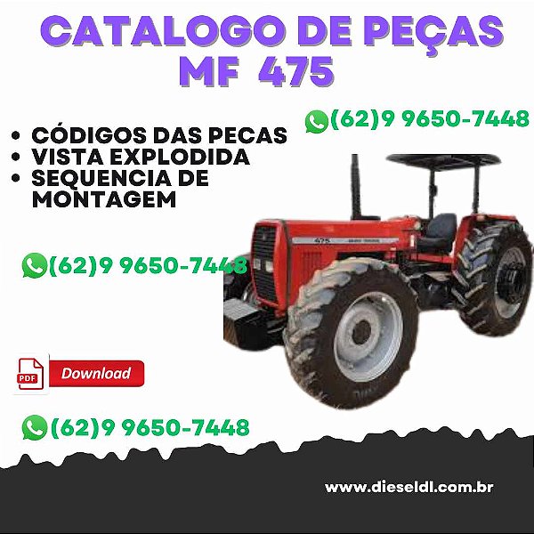 CATÁLOGO DE PEÇAS  MF 475 TRATOR 4WD
