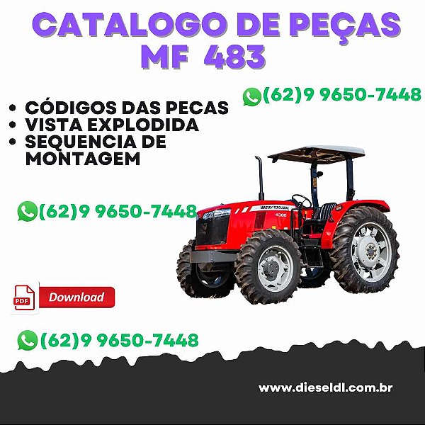 CATÁLOGO DE PEÇAS  MF 483 TRATOR