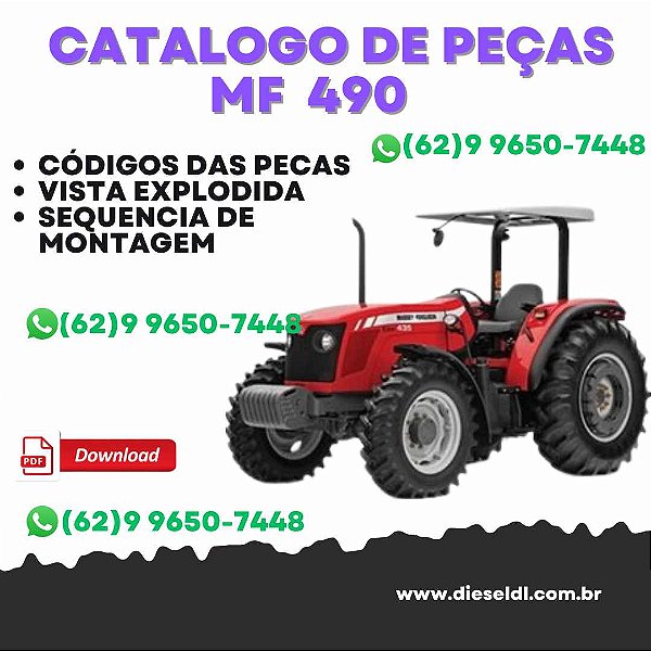 CATÁLOGO DE PEÇAS  MF 490 TRATOR