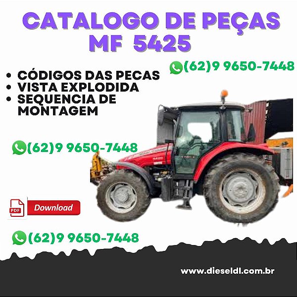 CATÁLOGO DE PEÇAS  MF 5425 TRACTOR