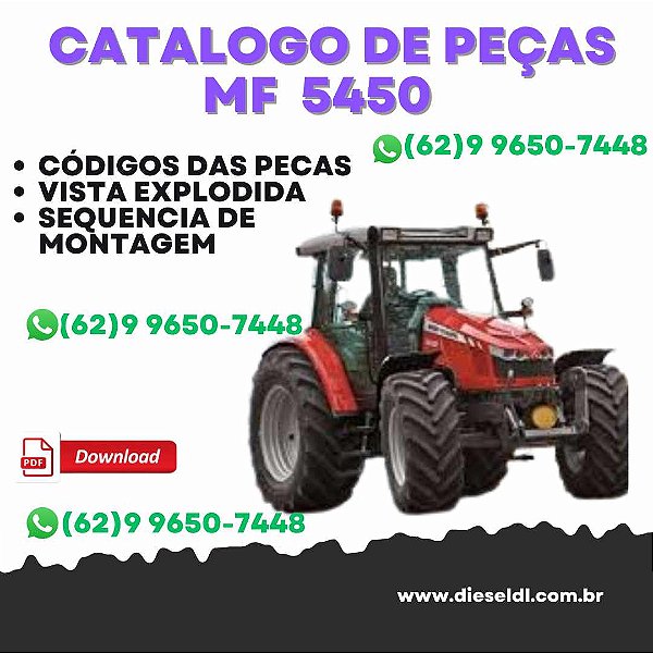 CATÁLOGO DE PEÇAS  MF 5450 TRACTOR