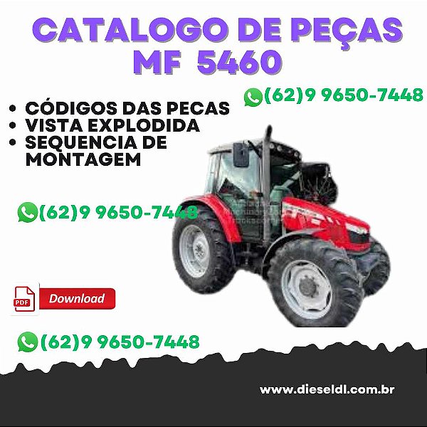 CATÁLOGO DE PEÇAS  MF 5460 / 5460 SA TRACTORS