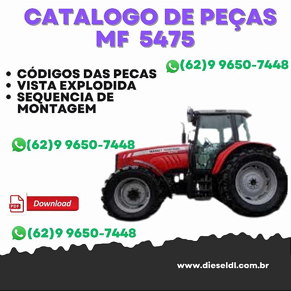 CATÁLOGO DE PEÇAS  MF 5475 TRACTOR